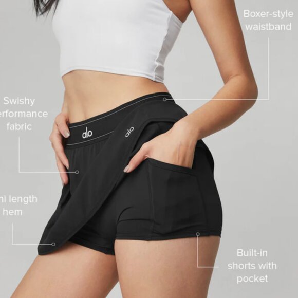 ALO NEW without Tags Match Point Tennis Skirt Large WORN ONCE! - Picture 8 of 9